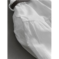 Женское льняное платье рубашка с ремнем   2 цвета