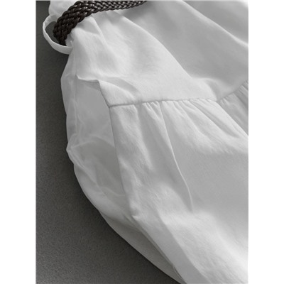 Женское льняное платье рубашка с ремнем   2 цвета