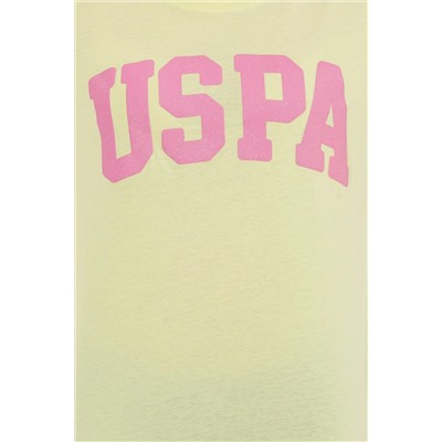 Kadın Açık Sarı Bisiklet Yaka Tişört