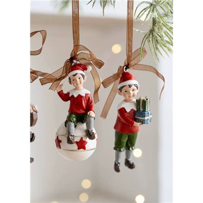 Елочные игрушки в ретро стиле 🎄Материал: смола. Набор 2 шт