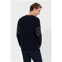 Erkek Lacivert Triko Hırka