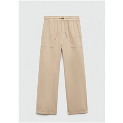 Pantalón algodón cintura elástica