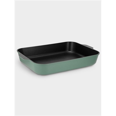 Форма для запекания, 34x26x5.5 см, зелёная, с покрытием, Agile