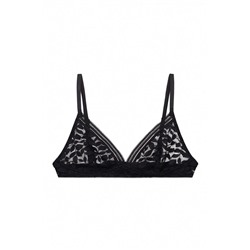 Sujetador trinagular NATURAL encaje negro