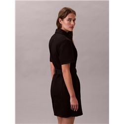 Denim Belted Mini Dress