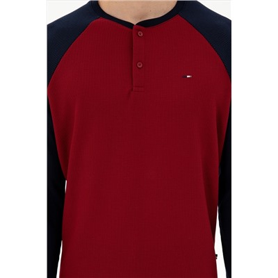 Erkek Bordo Pijama Takımı