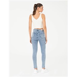 Açık Mavi Skinny Fit Jean Pantolon