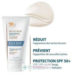 Ducray Melascreen Crème Antitaches Protectrice SPF50+ 50ml
