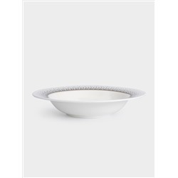 Сервиз обеденный, 12 перс, 50 пр, фарфор F, бело-зеленый, с золотистым кантом, матовый, Virtus