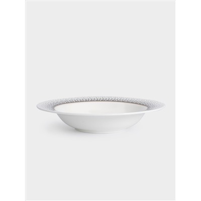 Сервиз обеденный, 12 перс, 50 пр, фарфор F, бело-зеленый, с золотистым кантом, матовый, Virtus