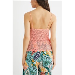 Camiseta pijama tirantes encaje