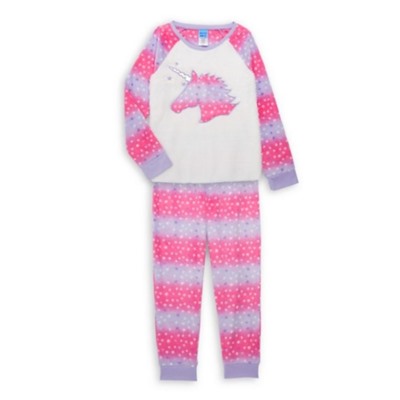 Sleep On It Little Girl's & Girl's Unicorn 2-Piece Pajama Set