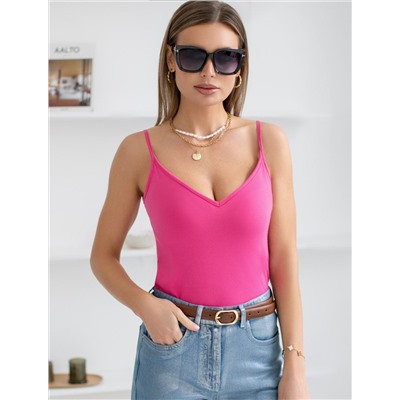 Топ из премиального хлопка с эластаном