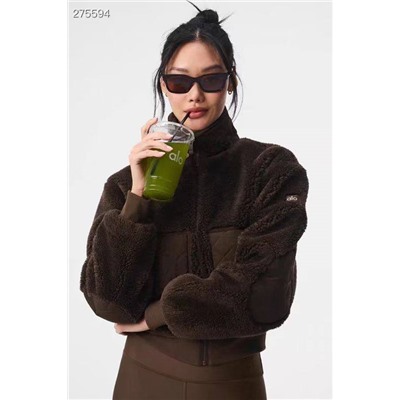 Женская курта бомбер из шерпы АЛ*О