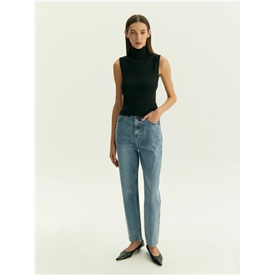 Джинсы Mom Fit 385, D385/lupines