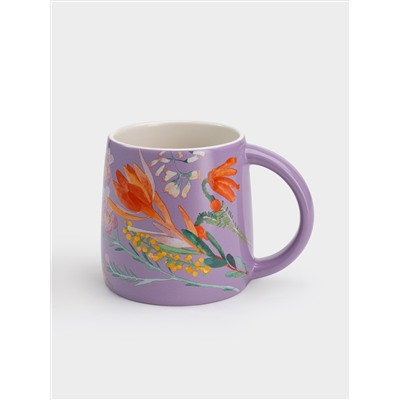 Кружка, 370 мл, лиловая, Garland