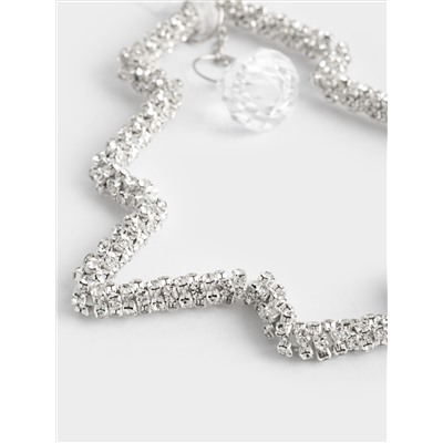 Игрушка елочная, 12 см, пластик/металл, серебристая, Елка, Event