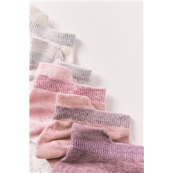 Pack 5 calcetines cortos deportivos rosas