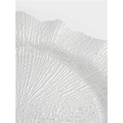 Тарелка подстановочная, 33 см, пластик, серебристая, Iceberg