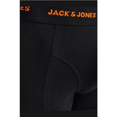 Jack & Jones Erkek Logolu Düz Renk 3'lü Boxeri Paketi - Marvin