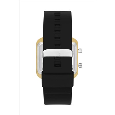 Aqua Di Polo 1987 Unisex Siyah Silikon Dijital Led Kol Saati Apwr032902