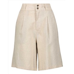 Damen Bermuda - Leinen-Mix