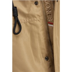 Parka con capucha Beige