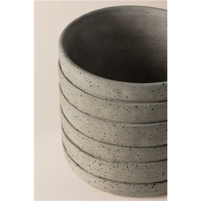 Ella Saksı - Soft Gri - 17 cm