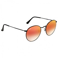 RAY BAN Round Orange Gradient Flash Sunglasses