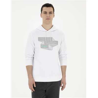 Beyaz Regular Fit Sweatshirt