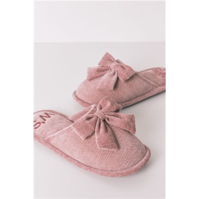 Zapatillas cerradas chenilla rosa