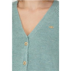 Kadın Mint Triko Hırka