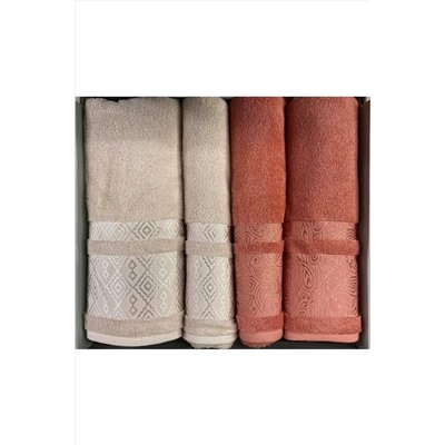 Özdilek Dory Best Set Hamam Takımı - Kiremit-bej