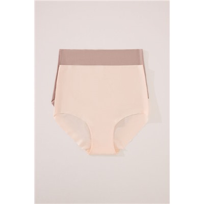 Pack 2 bragas altas microfibra