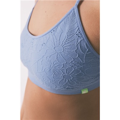 Sujetador top Seamless azul floral