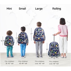 Mackenzie Navy Solar System Glow-in-the-Dark Backpacks