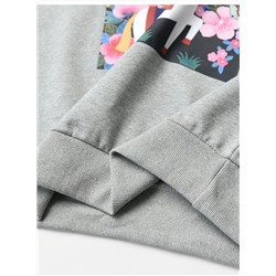 Женский свитшот с ярким принтом  АЙСИК*Л