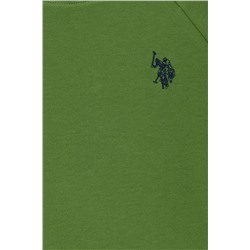 Çocuk Yeşil Basic Bisiklet Yaka Sweatshirt