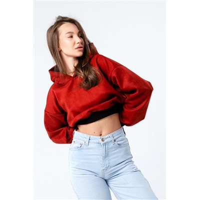 Свитшот 4 оверсайз короткий