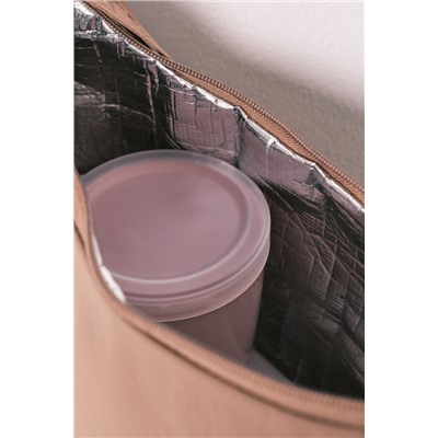 Bolsa térmica porta alimentos marrón