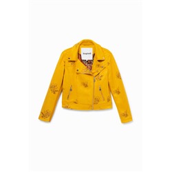 Chaqueta biker slim floral