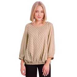 Damen Bluse mit diagonalen Streifen
