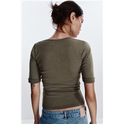 WASHED COTTON T-SHIRT