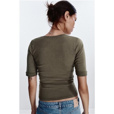 WASHED COTTON T-SHIRT