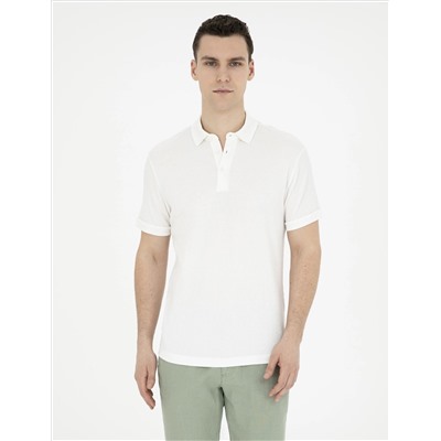 Ekru Slim Fit Tişört