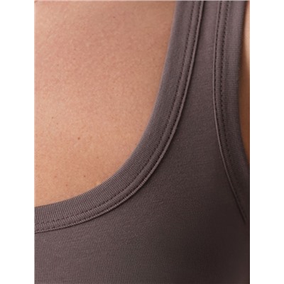 Топ облегающий из премиального хлопка с эластаном