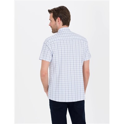 Mavi Regular Fit Kısa Kollu Gömlek