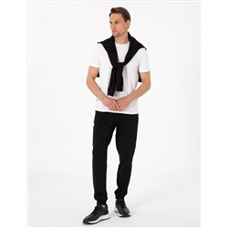 Siyah Slim Fit Eşofman Altı