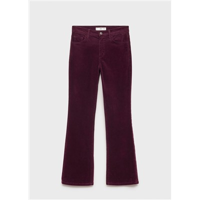 Pantalón Sienna flare crop pana