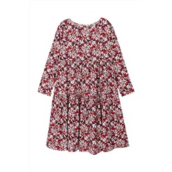 Vestido recto Burdeos